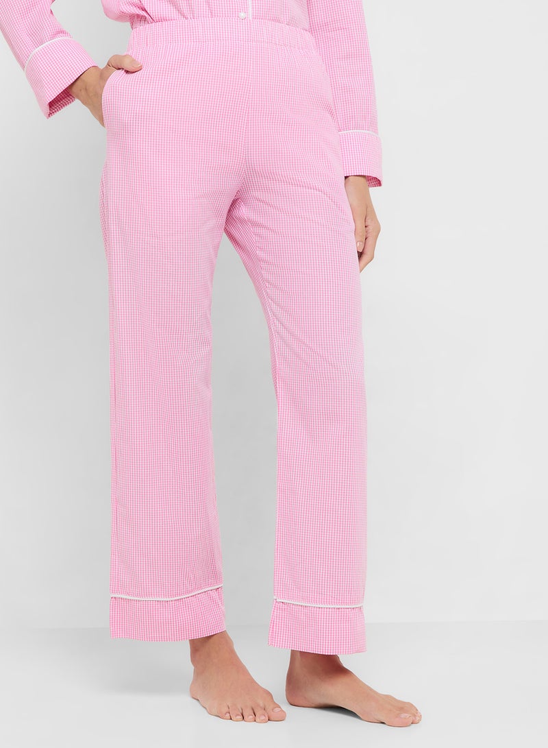 ايلا طقم بيجامة بلوزة وبنطلون بأزرار - Image 4