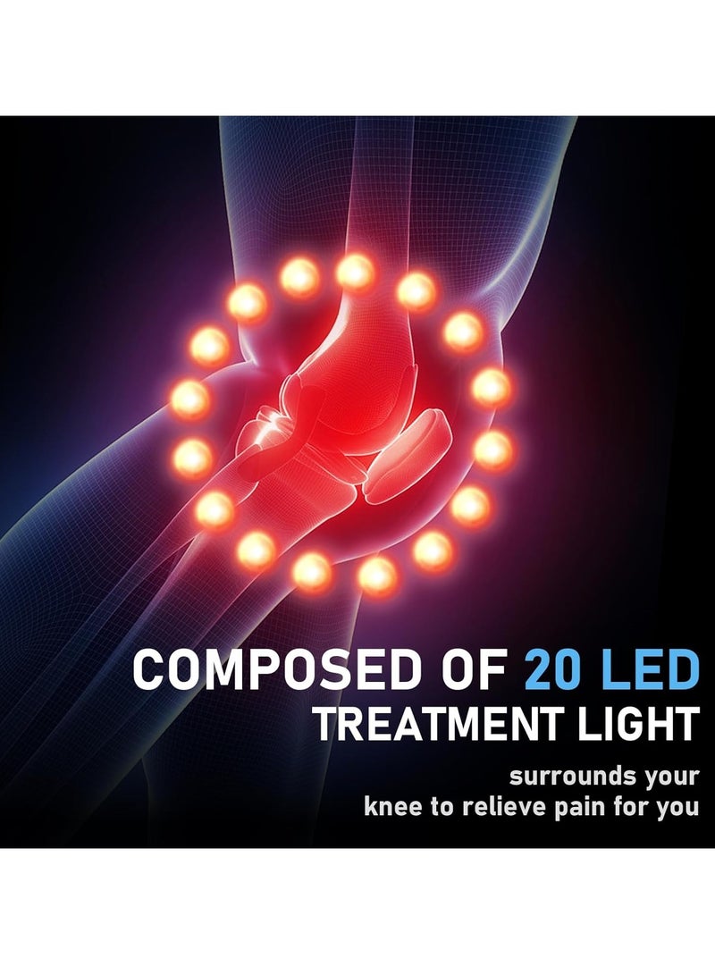 TIGER 4-in-1 Cordless Knee Massager with Heat, Vibration, Red Light Therapy & 3D Compression – Rechargeable Portable Knee Massage Device for Pain Relief, Arthritis, Joint Stiffness || Ideal for Men & Women – Great Gift for Family & Friends - Image 4