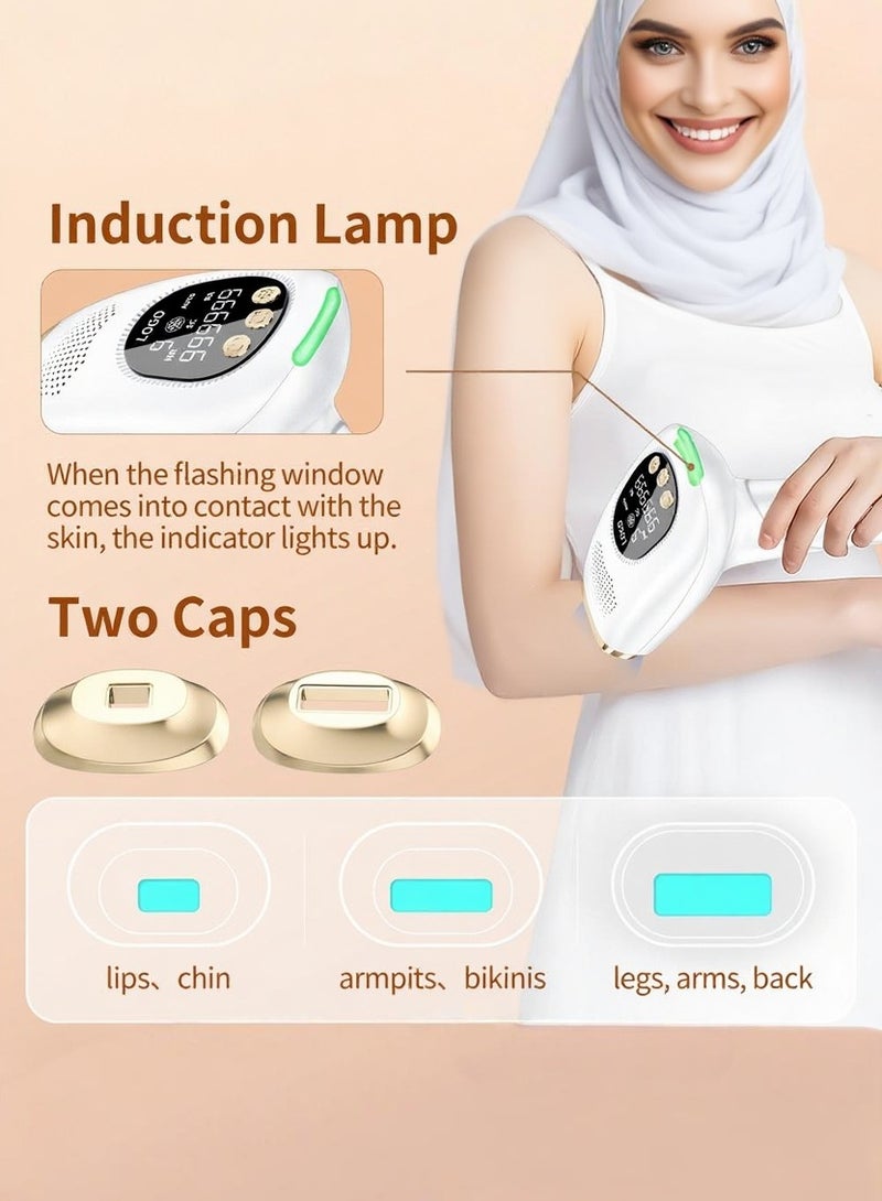 Generic 3-In-1 Home laser hair removal device with IPL technology and cooling function for painless hair removal/Skin rejuvenation/Remove spots and fine acne,Using photorejuvenation light source, infrared light activates collagen, reduces wrinkles and restores skin elasticity.  - Image 5