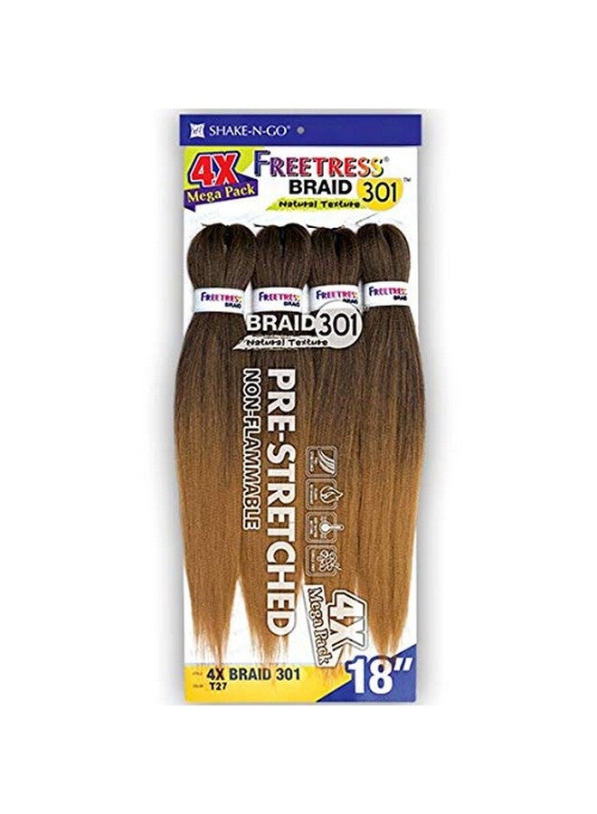 Freetress Braids Synthetic Mega Pack Braid - 4X BRAID 301 18" (1B Off Black) - Image 1