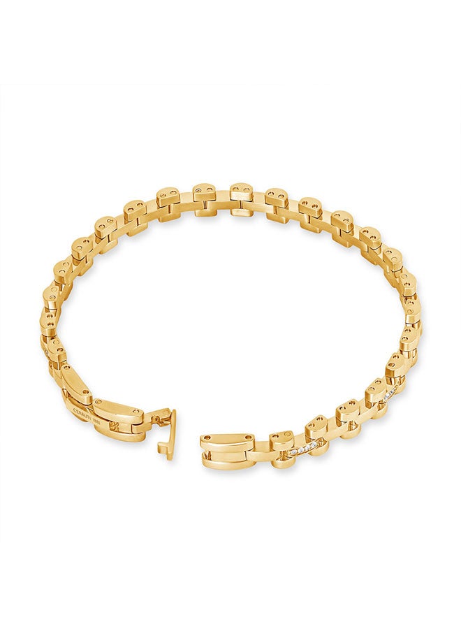 شيروتي 1881 سوار سلسلة أندريا جولد فريد بالكريستال - Image 3