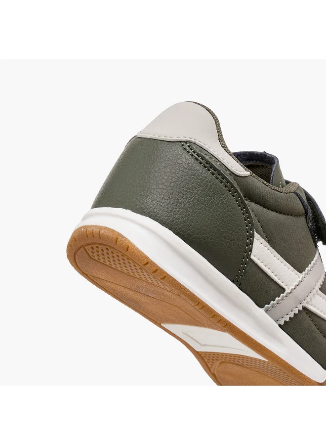 LBL by Shoexpress Boys Panelled Sneakers with Hook and Loop Closure