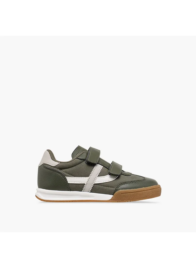 LBL by Shoexpress Boys Panelled Sneakers with Hook and Loop Closure