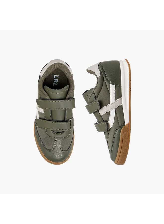 ال بي ال من شو اكسبرس Boys Panelled Sneakers with Hook and Loop Closure