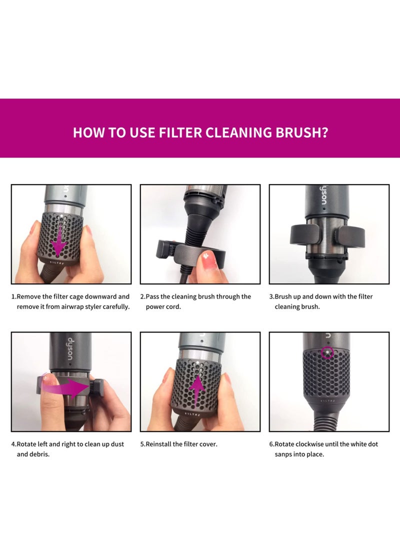 Y&D - Filter Cleaning Brush Compatible with Dyson Airwrap - Image 1