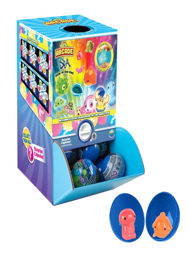ORB Arcade Capsules Sqwishland Glow in The Dark Sea | 48 Capsules Display - Image 3