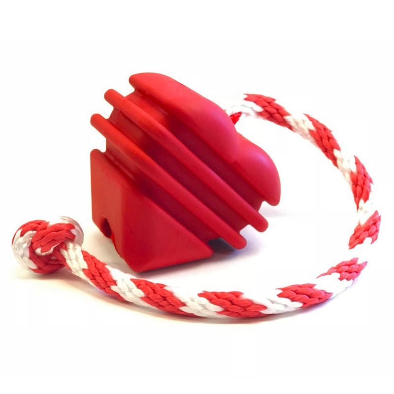 SodaPup MuttsKickButt Heart on a String Durable Dog Tug Toy Chew Toy Treat Dispenser Made in USA from NonToxic PetSafe Food Safe Natural Rubber for Bonding Exercise Training More - Image 2