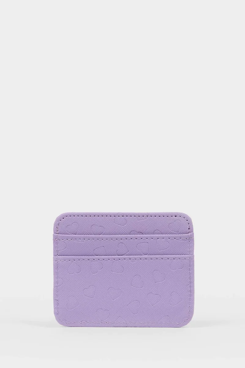 Woman Faux Leather Business Card Wallet