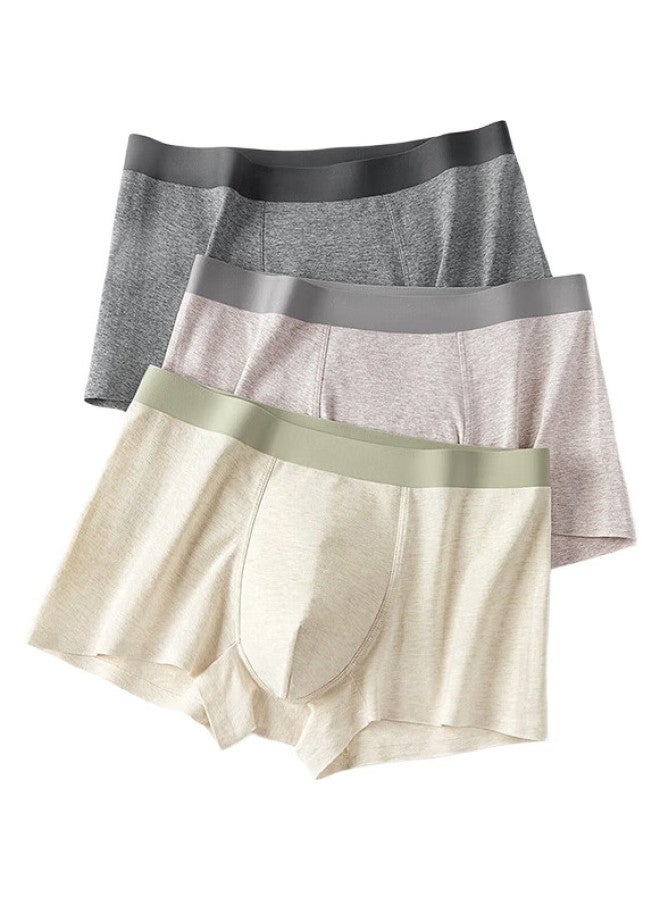 Madallo Men'S Underwear 100% Cotton Crotch Antibacterial Colorful Cotton Breathable Four-Corner Men'S Shorts New Men'S Flat-Bottom Shorts - Image 3