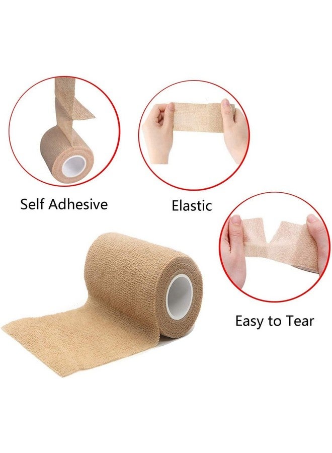 KISEER 30 Pack 2 Inch x 5 Yards Self Adhesive Bandage Assorted Color Breathable Cohesive Bandage Wrap Rolls Elastic Self-Adherent Tape for Stretch Athletic, Sports, Wrist, Ankle - Image 4