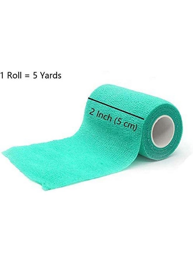 KISEER 30 Pack 2 Inch x 5 Yards Self Adhesive Bandage Assorted Color Breathable Cohesive Bandage Wrap Rolls Elastic Self-Adherent Tape for Stretch Athletic, Sports, Wrist, Ankle - Image 2