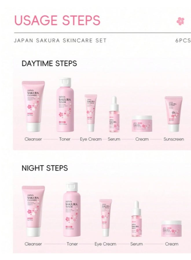 لايكو مجموعة العناية بالبشرة اليابانية المغذية بعمق من 6 قطع من بلوسوم بيوتي - Image 2