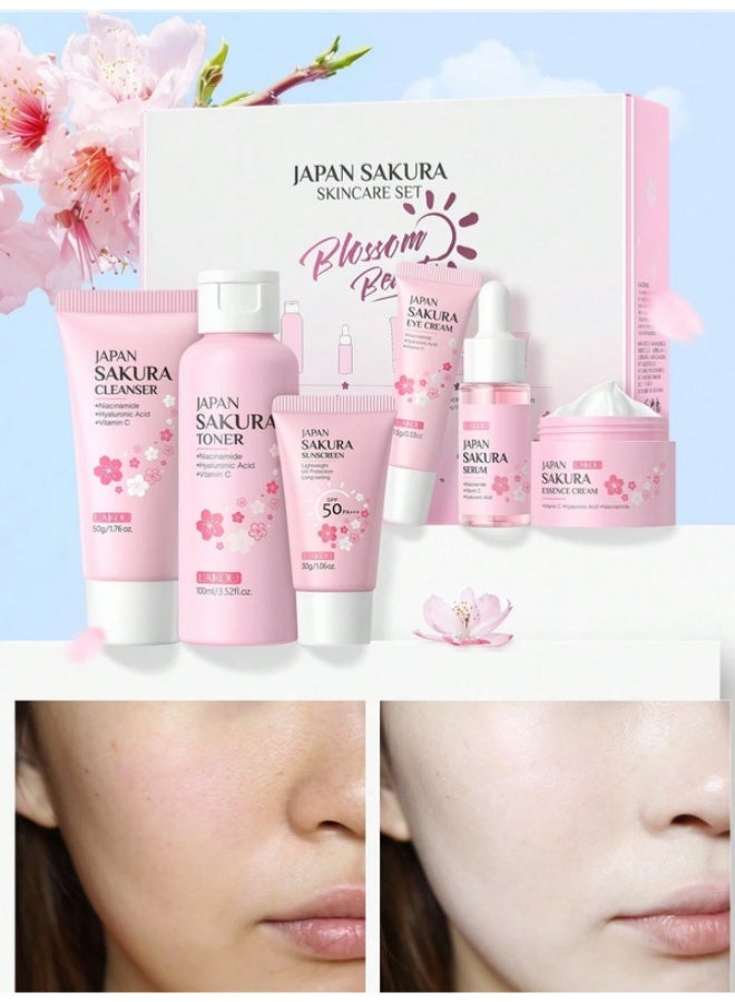لايكو مجموعة العناية بالبشرة اليابانية المغذية بعمق من 6 قطع من بلوسوم بيوتي - Image 3