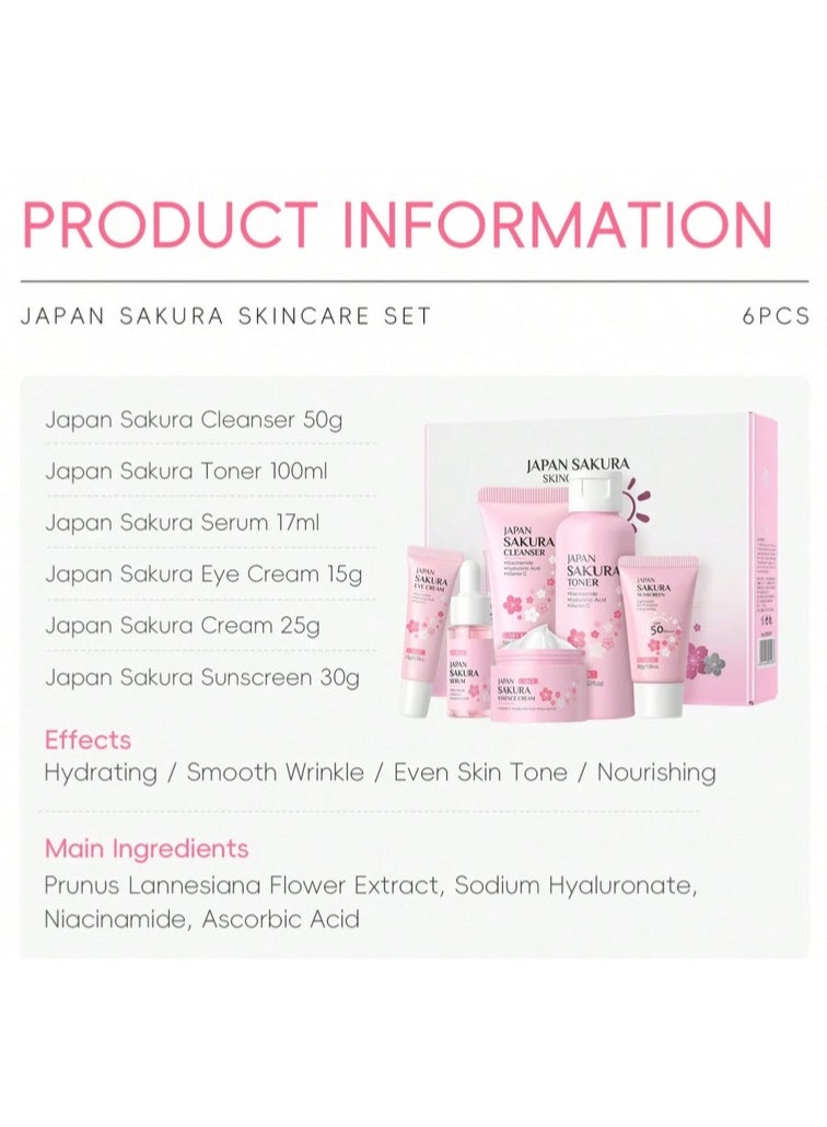 لايكو مجموعة العناية بالبشرة اليابانية المغذية بعمق من 6 قطع من بلوسوم بيوتي - Image 4