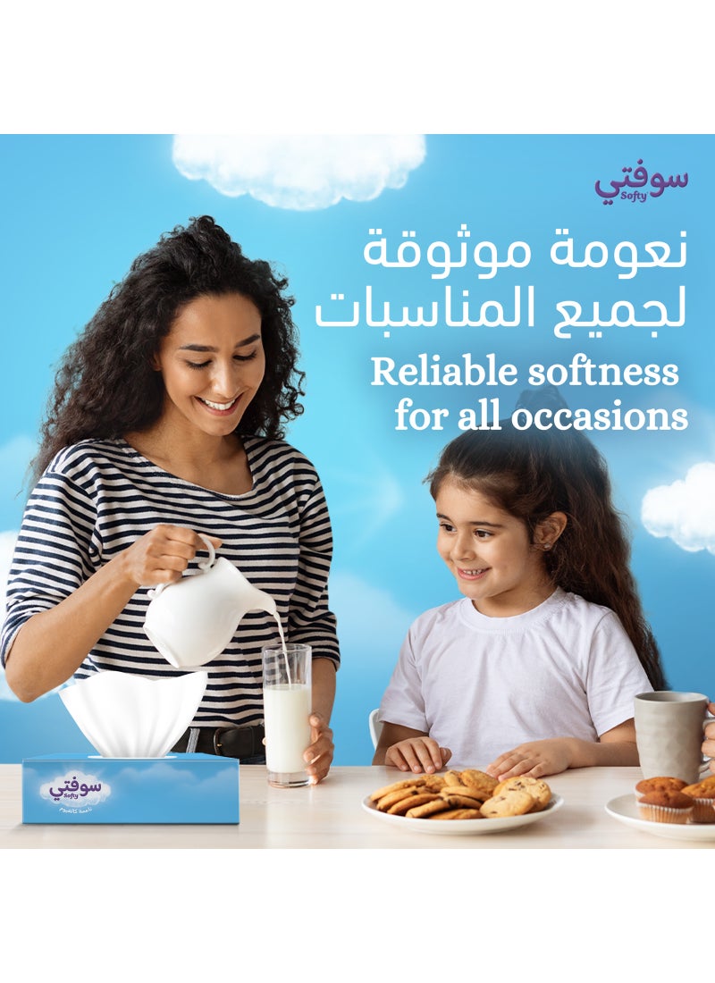 سوفتي منديل وجه طبقتين، ٧٦ منديل عبوة من 6 قطع - Image 4