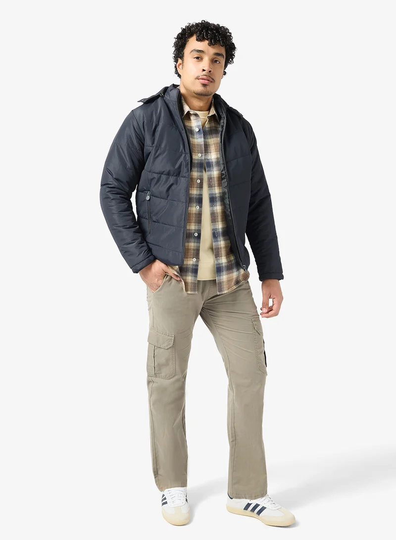 Seventy Five  Puffer Jacket w Hood for Men | Best Price UAE