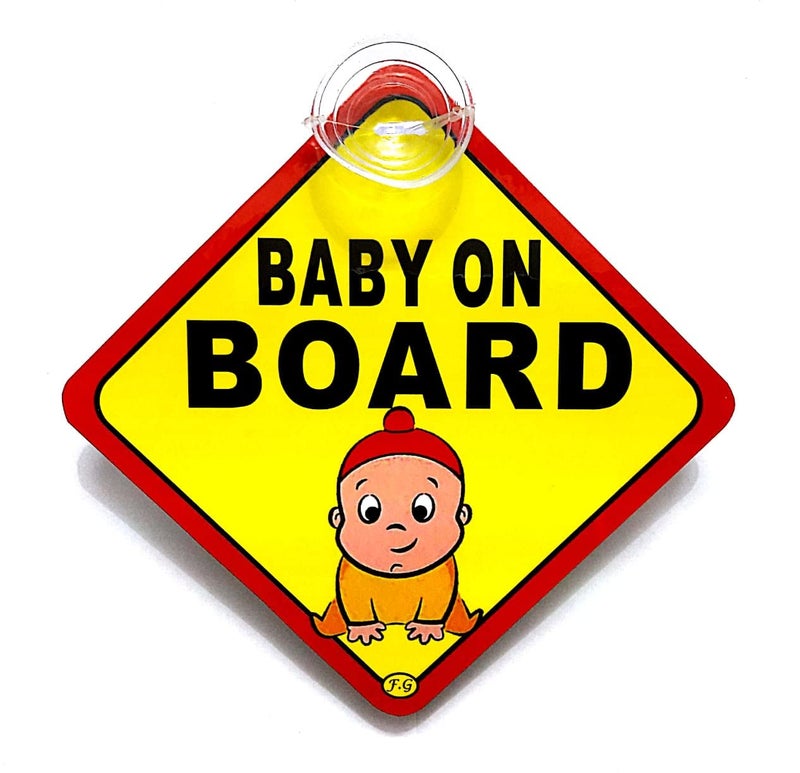 Vadda Baby On Board Sleeping Child/Baby Vehicle Decal, Window Hanging Safety Sign for Car 017 - Image 3
