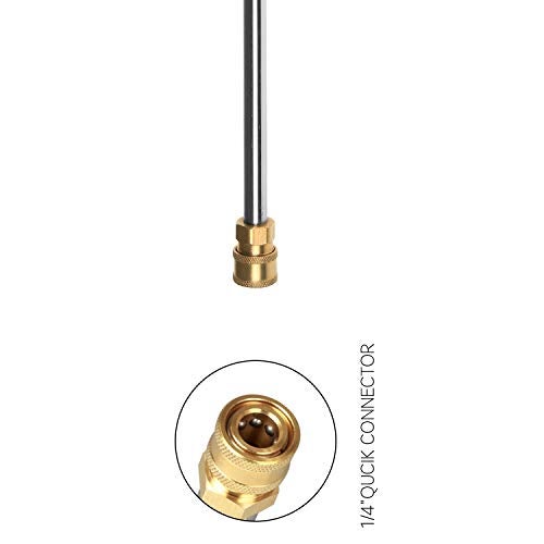 Sooprinse Pressure Washer Wand,Stainless Steel Quick Connect Lance,Replacement Spray Wand,16",5000PSI - Image 3