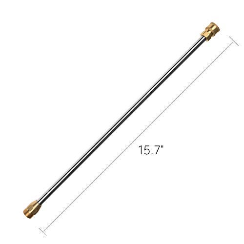 Sooprinse Pressure Washer Wand,Stainless Steel Quick Connect Lance,Replacement Spray Wand,16",5000PSI - Image 2