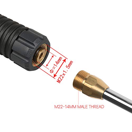 Sooprinse Pressure Washer Wand,Stainless Steel Quick Connect Lance,Replacement Spray Wand,16",5000PSI - Image 5
