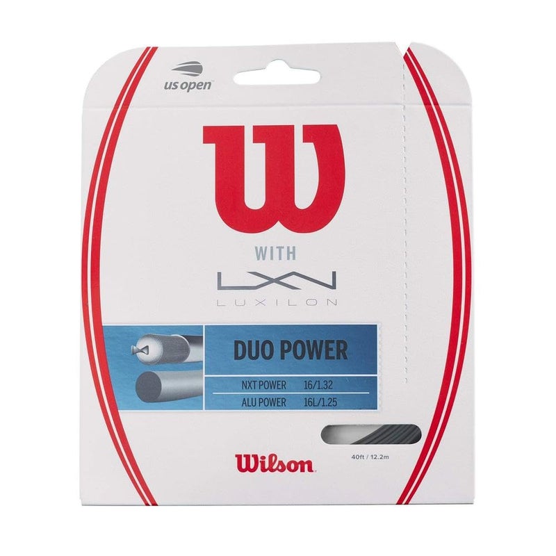 Wilson Wilson Duo Power Tennis String - Set, Grey, 16 G - Image 3