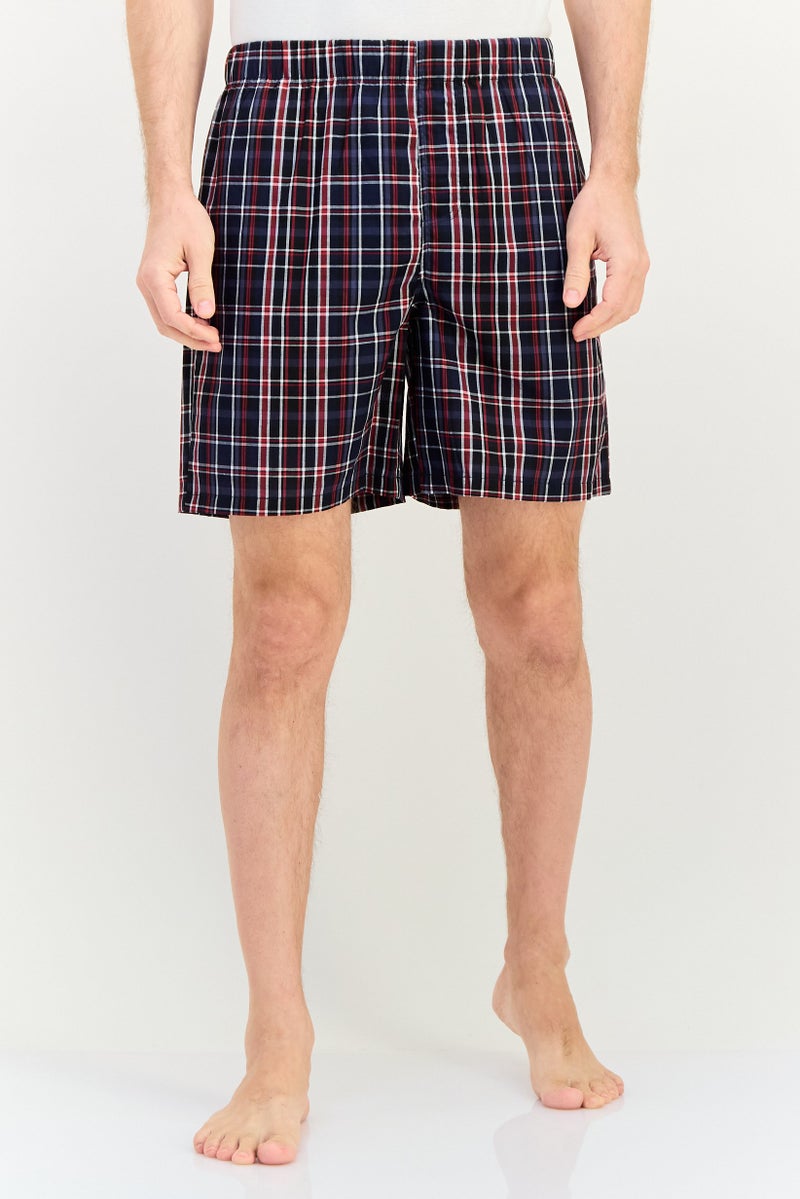English Laundry Men 2 Piece Checkered Basic Sleepwear Shorts, Multicolor - Image 1