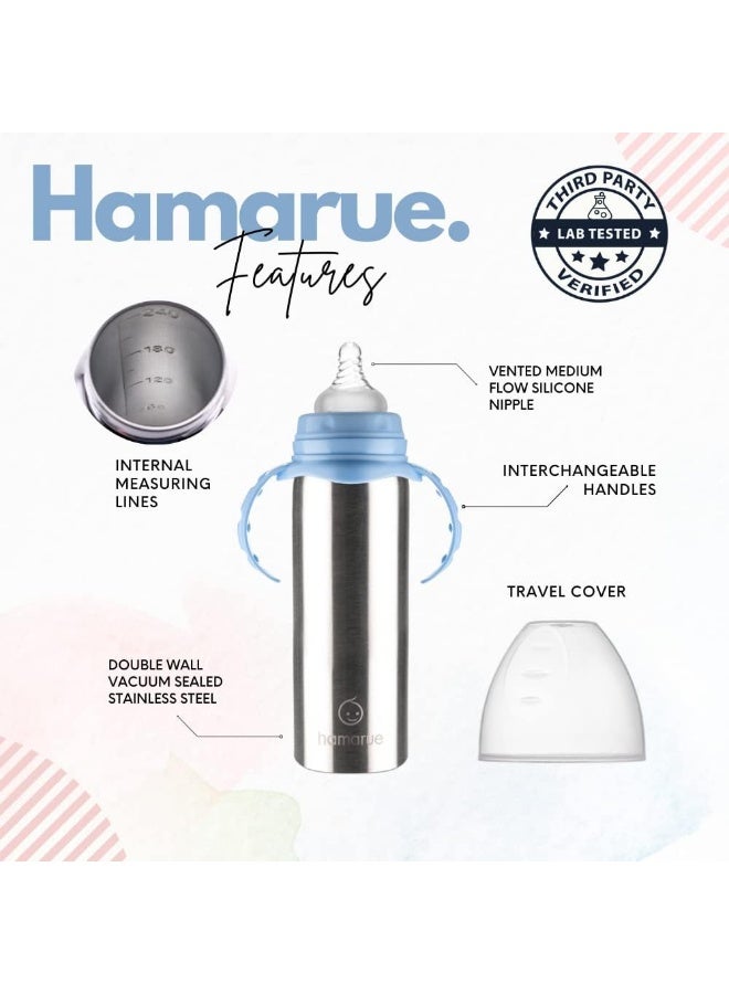 Hamarue 3-in-1 Stainless Steel Sippy Cups for Toddlers - Image 2