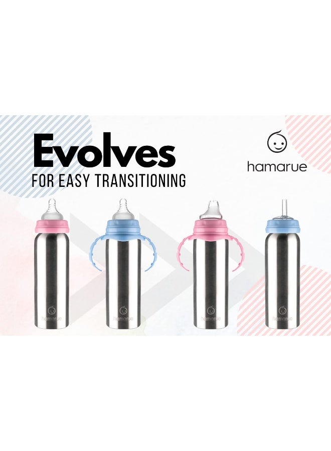 Hamarue 3-in-1 Stainless Steel Sippy Cups for Toddlers - Image 3