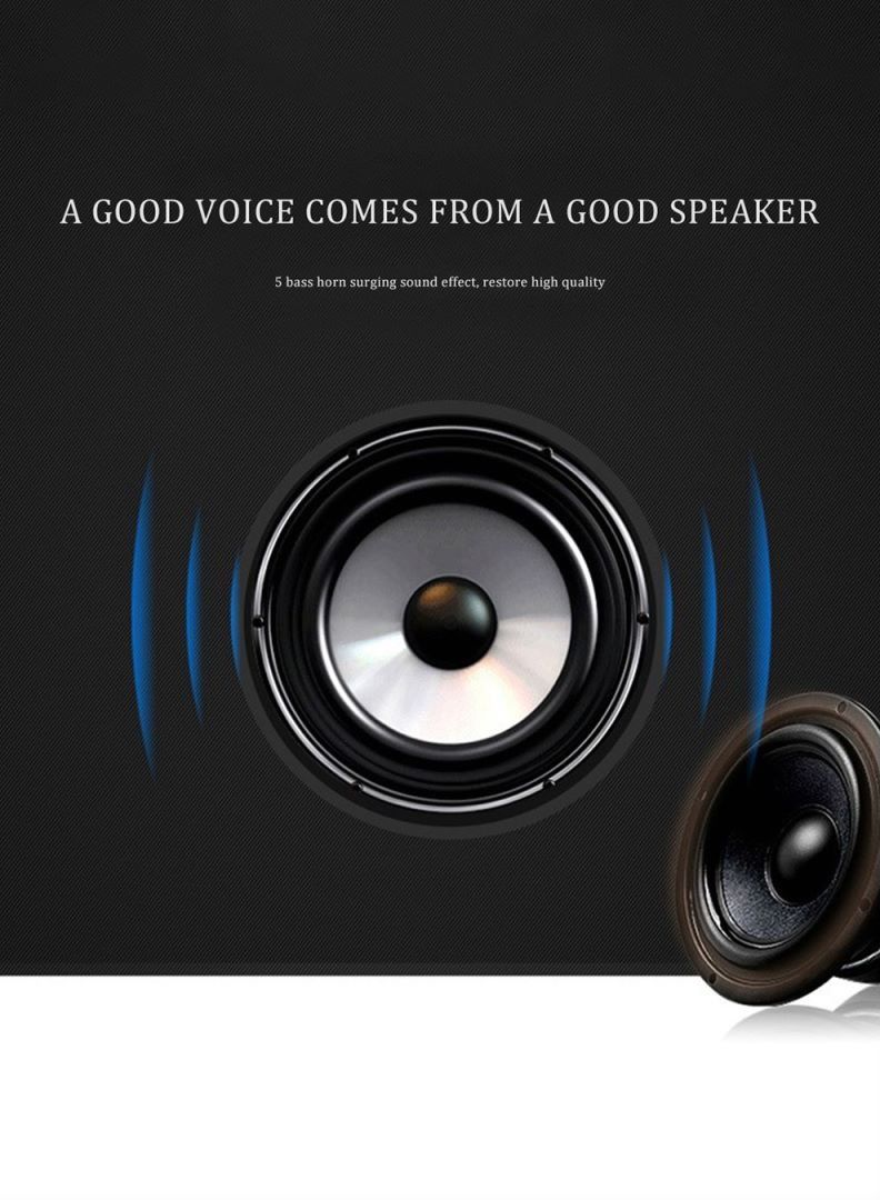 Portable bluetooth speaker mini computer audio subwoofer speaker pink - Image 3