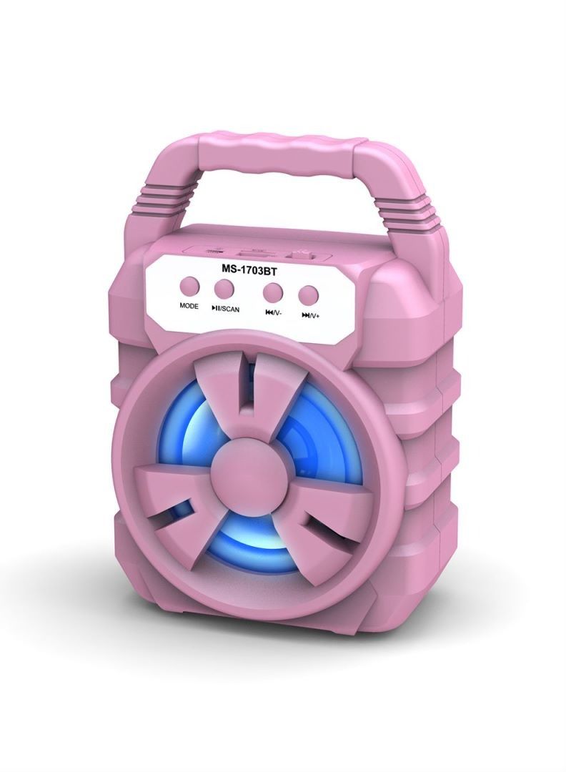 Portable bluetooth speaker mini computer audio subwoofer speaker pink - Image 1