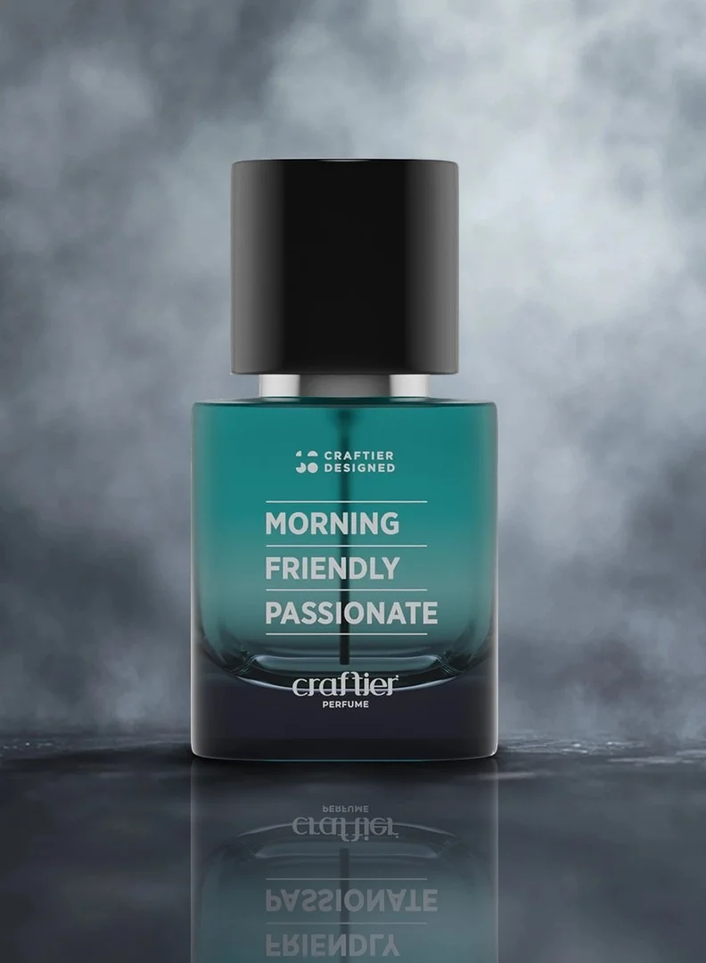 Craftier Perfume Morning Friendly Passionate Craftier Designed MORNING FRIENDLY PASSIONATE Eau De Parfum For Men - 50ml, Long Lasting Aquatic Fresh Perfume, Longevity Upto 24 Hours, Premium Men's Fragrance For Summer for Men | Best Price UAE