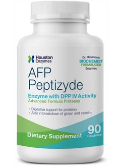 – AFP Peptizyde – 90 Capsules – Professionally Formulated Enzyme Combination with DPP IV Activity – Supports Protein Digestion – Increases Breakdown of Casein & Gluten Proteins