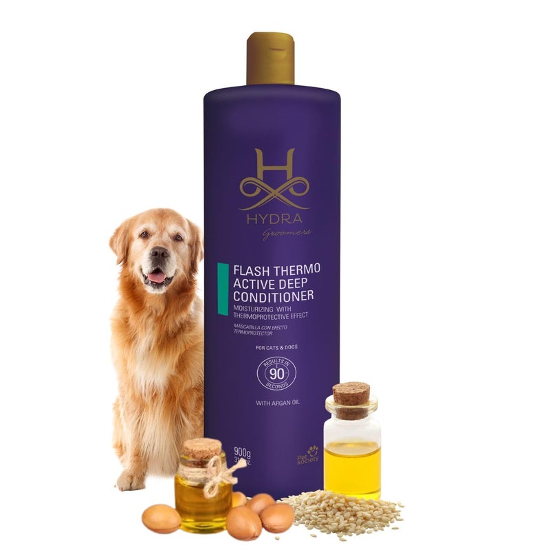 hydra Groomer’s Flash Active Deep Conditioner for Dogs and Cats, for Professional Pet Groomers, Provide Deep Moisture, Hydration and Salon Like Results, 900 gm - Image 1