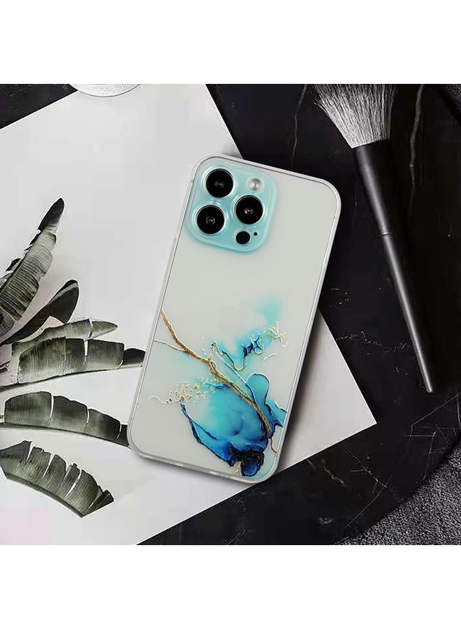 اس-توب جراب لهاتف iPhone 15 Pro بنمط رخامي مجوف من مادة TPU بحافة مستقيمة - Image 4