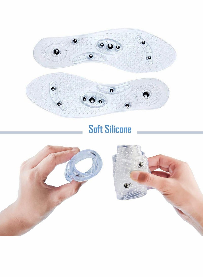 SOLARAE Magnetic Therapy Massage Insole, Breathable Foot Pad Health and Relax Muscles Anti-Sweat Comfort Acupressure Improve Blood Circulation Pain Relief Weight Loss for Men Women - Image 5