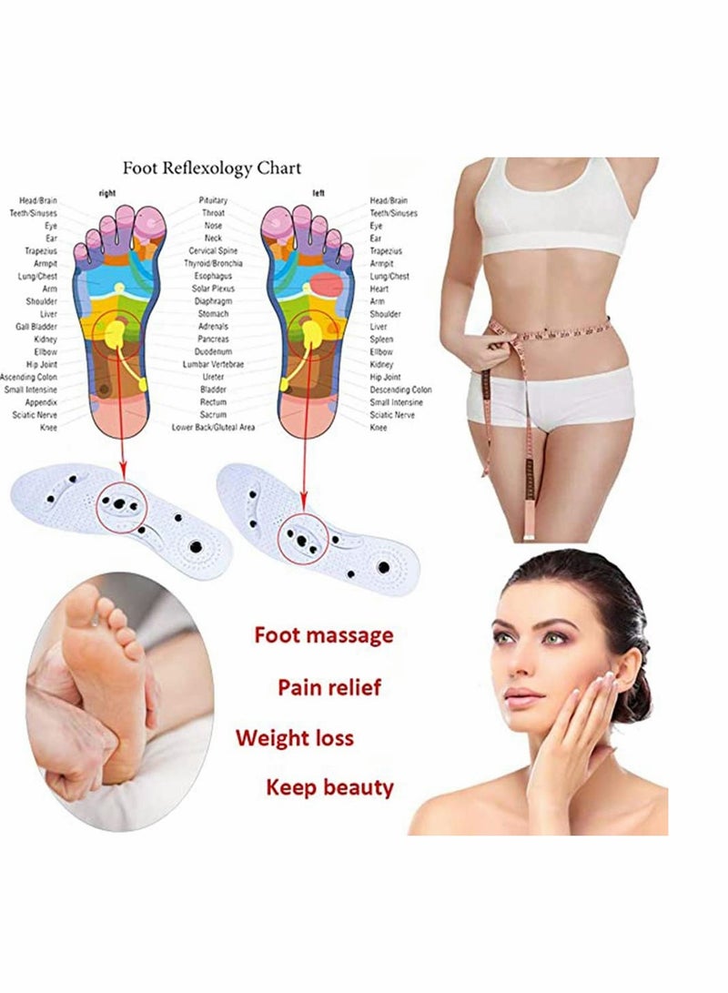 SOLARAE Magnetic Therapy Massage Insole, Breathable Foot Pad Health and Relax Muscles Anti-Sweat Comfort Acupressure Improve Blood Circulation Pain Relief Weight Loss for Men Women - Image 4
