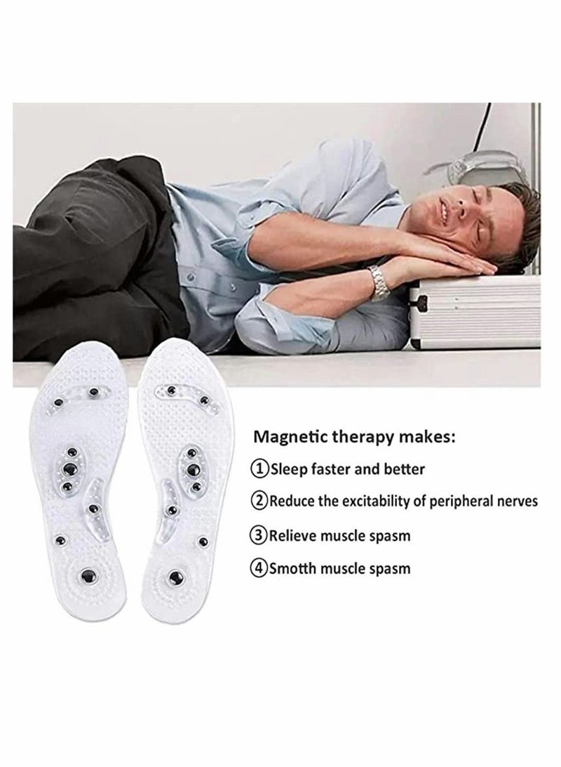 SOLARAE Magnetic Therapy Massage Insole, Breathable Foot Pad Health and Relax Muscles Anti-Sweat Comfort Acupressure Improve Blood Circulation Pain Relief Weight Loss for Men Women - Image 3