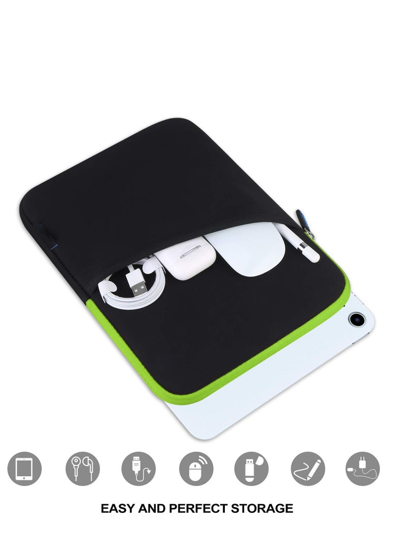 Excefore 9-11 Inch Tablet Carrying Case, Padded Protective Travel Sleeve Bag for iPad Pro 11 (2022-2018), 10.9 (10th Gen), Air (5/4th Galaxy Tab A8/A7/S8/S7, Green - Image 2