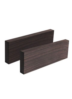 NA Tzong 2Pcs Black Ebony Lumber Wood Timber Handle Plate for Music Instruments DIY Tools 3 8 x1.5 x5  - Image 1