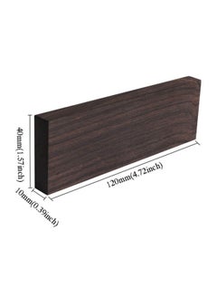 NA Tzong 2Pcs Black Ebony Lumber Wood Timber Handle Plate for Music Instruments DIY Tools 3 8 x1.5 x5  - Image 3