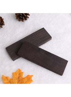 NA Tzong 2Pcs Black Ebony Lumber Wood Timber Handle Plate for Music Instruments DIY Tools 3 8 x1.5 x5  - Image 4