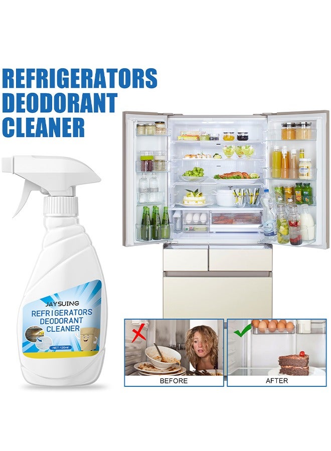 Jaysuing Refrigerator Deodorizing Cleaner, Deep Cleans Stubborn Dirt And Dilute Odor Refrigerator Cleaner 120ML - Image 2