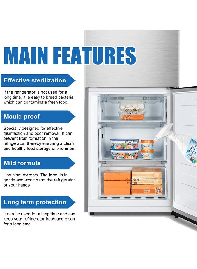 Jaysuing Refrigerator Deodorizing Cleaner, Deep Cleans Stubborn Dirt And Dilute Odor Refrigerator Cleaner 120ML - Image 4