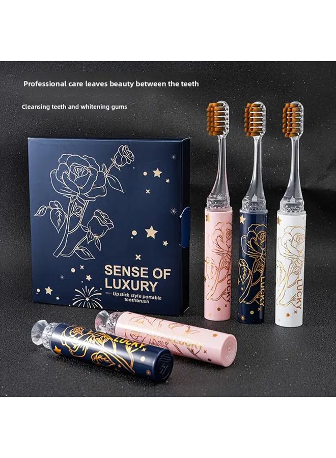 Luxury Dental Care Gift Box Set with Super Soft Microfiber Folding Toothbrush Travel Oral Hygiene - Image 1