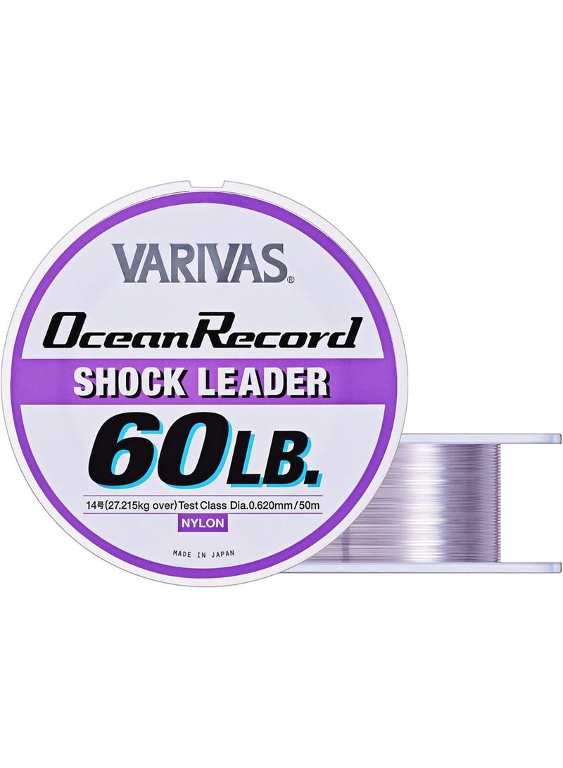 VARIVAS Ocean Record Shock Leader Nylon Fishing Line, 50m , 35lb to 300lb Test Leader Line, for Casting, Jigging, Trolling - Image 2