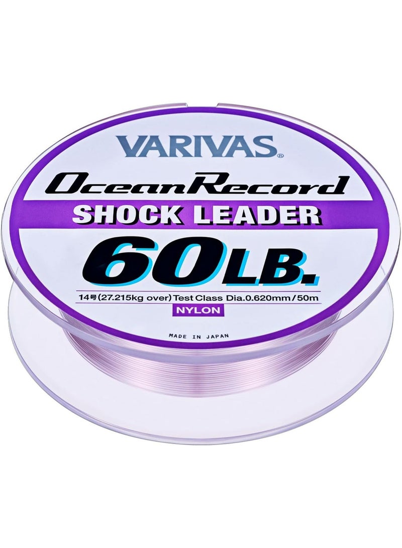 VARIVAS Ocean Record Shock Leader Nylon Fishing Line, 50m , 35lb to 300lb Test Leader Line, for Casting, Jigging, Trolling - Image 3