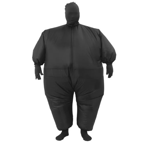 RHYTHMARTS Black Inflatable Costume Full Body Suit Halloween Christmas Costumes Fancy Dress Adult (Black) - Image 2