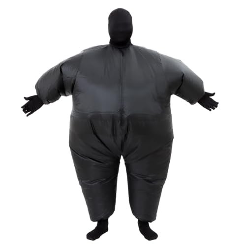 RHYTHMARTS Black Inflatable Costume Full Body Suit Halloween Christmas Costumes Fancy Dress Adult (Black) - Image 3