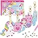 BANBBUR Arts and Crafts for Kids Ages 8125PCS Double Sided Diamond Art Keychains5D Gem Art for Kids Ages 48 Girls Birthday Gifts BAKY5 - Image 3
