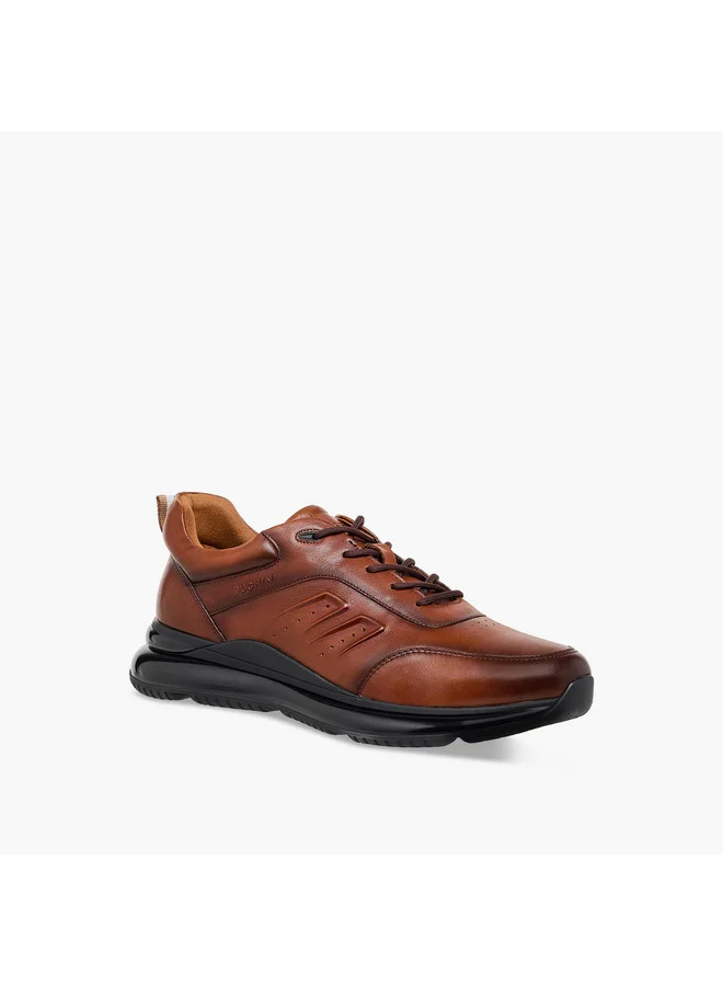 DUCHINI Men's Panelled Lace-Up Loafers
